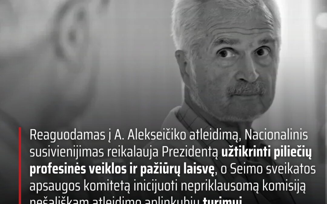 Nacionalinio susivienijimo pareiškimas dėl mėginimų pajungti psichiatriją ideologiniams ir politiniams tikslams