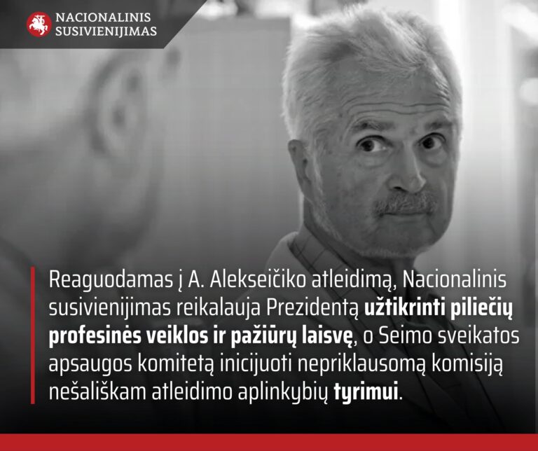 Nacionalinio susivienijimo pareiškimas dėl mėginimų pajungti psichiatriją ideologiniams ir politiniams tikslams
