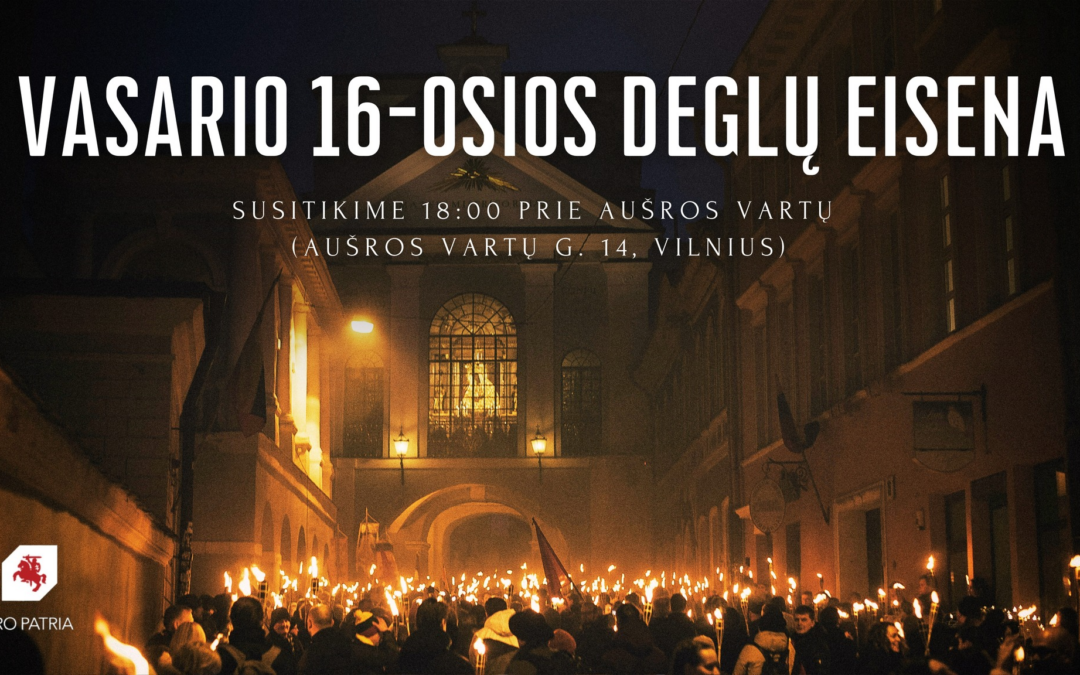 Kviečiame prisijungti prie kasmetinės Vasario 16-osios eisenos!