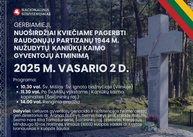 Pagerbkime Kaniūkų atminimą