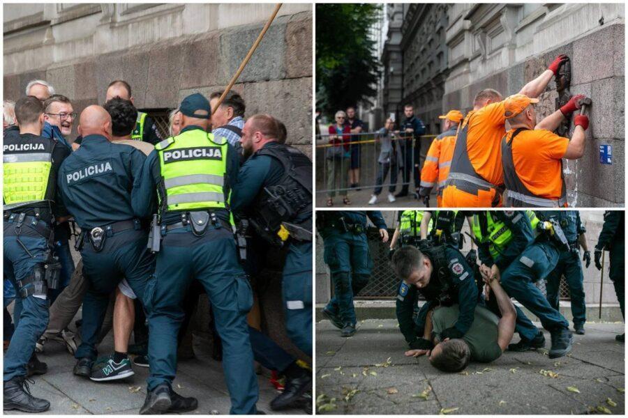 policija Skirpos lentos lupimas