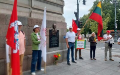 Erikas Černauskas. K. Škirpos atminimo lenta primena: lietuviai nebus vergų tauta!